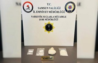 Samsun'da düzenlenen uyuşturucu operasyonunda...