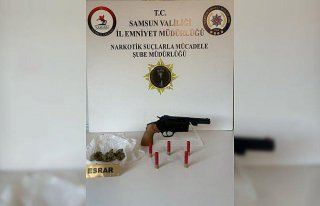 Samsun'da uyuşturucu operasyonunda 4 zanlı...