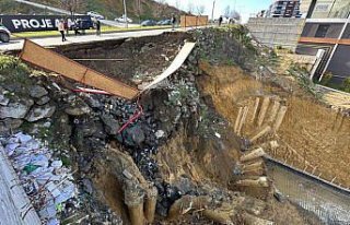 Samsun'un Atakum ilçesinde bir inşaat alanı...