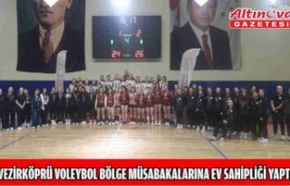 Vezirköprü voleybol bölge müsabakalarına ev sahipliği...