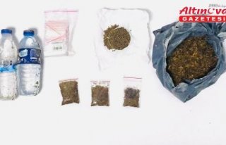 Alaçam'da uyuşturucu operasyonunda yakalanan...