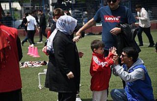 Düzce'de özel bireylere sportif etkinlikler...