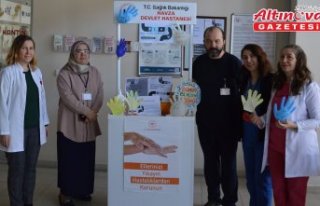 Havza Devlet Hastanesinde el hijyeni standı açıldı