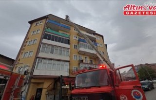 Karabük'te 6 katlı binada çıkan yangın söndürüldü