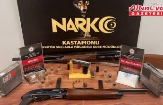 Kastamonu'da düzenlenen uyuşturucu operasyonunda...