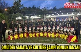 OMÜ’DEN SANATA VE KÜLTÜRE ŞAMPİYONLUK İMZASI