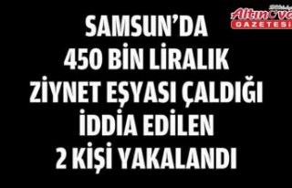 Samsun'da 450 bin liralık ziynet eşyası çaldığı...