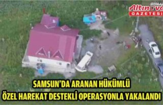 Samsun'da aranan hükümlü özel harekat destekli...