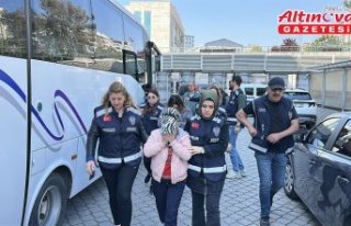 Samsun'da fuhuş operasyonunda yakalanan 7 zanlıdan...