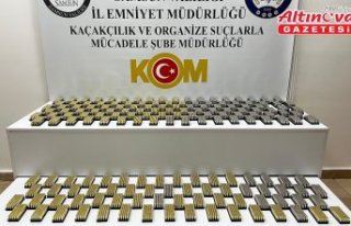 Samsun'da kayıt dışı 8 bin 500 tabanca fişeği...