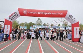 Samsun'da Çocuk Maratonu ve Festivali düzenlendi