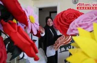 “Solmayan çiçek“ hayali meslek sahibi yaptı