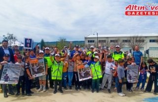 Tokat'ta öğrencilere trafik kuralları eğitimi...