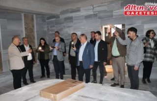 Ünye Belediye Başkanı Tavlı, yapımı devam eden...