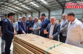 Artvin Valisi Ergün'den orman ürünleri tesisine...