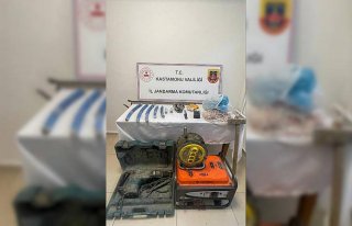 Kastamonu'da kaçak kazı yapan 2 kişi tutuklandı