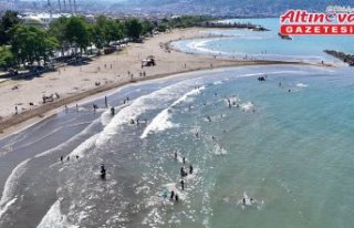 Ordu sahillerinde sıcak hava yoğunluğu