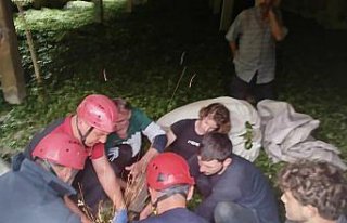 Rize'de ayağına dirgen saplanan kişi yaralandı