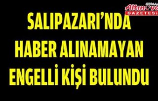 Salıpazarı'nda haber alınamayan engelli kişi...