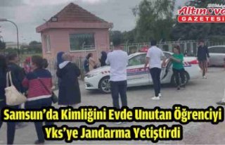 Samsun'da kimliğini evde unutan öğrenciyi...