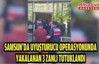 Samsun'da uyuşturucu operasyonunda yakalanan...