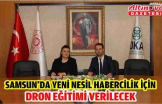 Samsun'da yeni nesil habercilik için dron eğitimi...