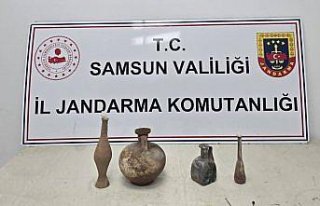 Samsun'da tarihi eser kaçakçılığı operasyonunda...