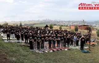 Samsunspor taraftarları Filistin'e destek buluşması...