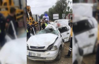 Tokat'ta devrilen otomobilin sürücüsü öldü