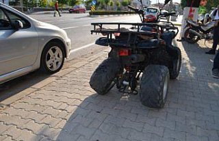 Çorum'da otomobille çarpışan ATV'nin...