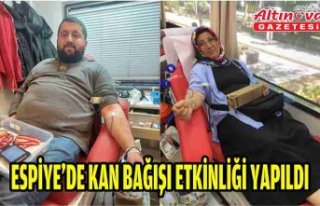 Espiye'de kan bağışı etkinliği yapıldı
