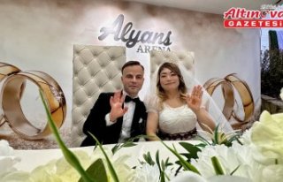 Japon gelin ile Türk damat Düzce'de Türk usulüne...