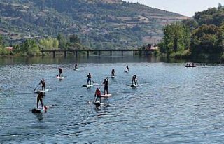 Kapıkayafest'te SUP yarışı düzenlendi