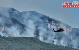 Karabük'ün Safranbolu ilçesindeki orman yangınına...