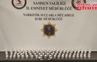 Samsun'da kargo paketinde 6 bin 552 sentetik...