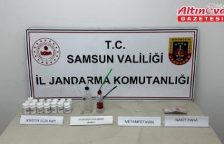 Samsun'da uyuşturucu operasyonunda bir zanlı...