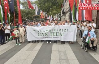 Trabzon'da Hazreti Muhammed'in karikatür...