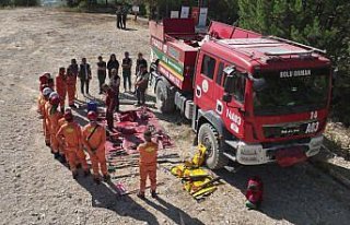 Bolu'da akredite derneklere orman yangınıyla...