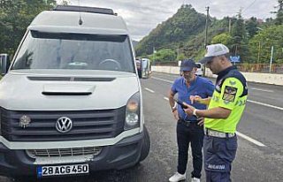 Espiye'de okul servisleri denetlendi