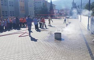 Hanönü'de yangın tatbikatı yapıldı