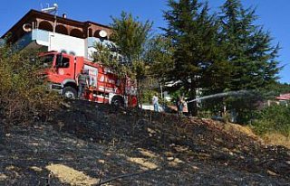 Havza'da arazi yangını