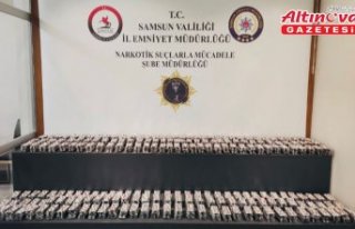 Samsun'da bir depoda 20 bin 96 sentetik ecza...