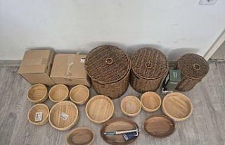 Samsun'da alışveriş yapan kişinin eşya bulunan...