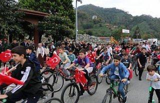 Of'ta 3. geleneksel Bisiklet Şöleni yapıldı