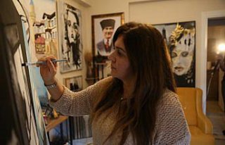 Resim yapmaya 42 yaşından sonra başlayan ressam,...