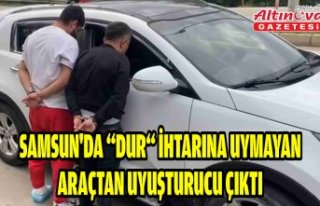 Samsun'da “dur“ ihtarına uymayan araçtan...