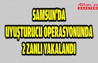 Samsun'da uyuşturucu operasyonunda 2 zanlı...