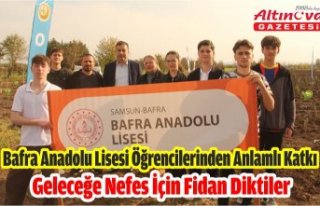 Bafra Anadolu Lisesi Öğrencilerinden Anlamlı Katkı:...