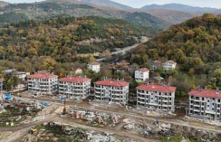 Karabük'te afet konutlarının inşaatı sürüyor