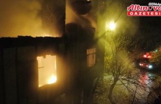 Safranbolu'da tarihi konakta çıkan yangına...